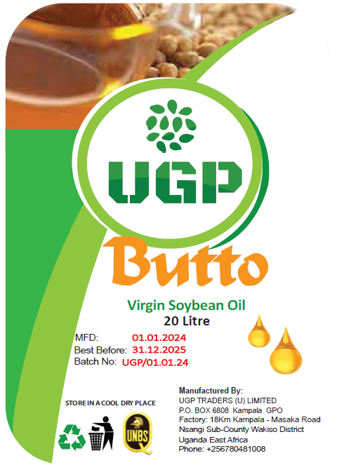 UGP Butto Soybean Oil Sticker 20L