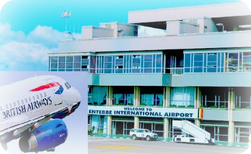 Flight to Uganda Entebbe Airport