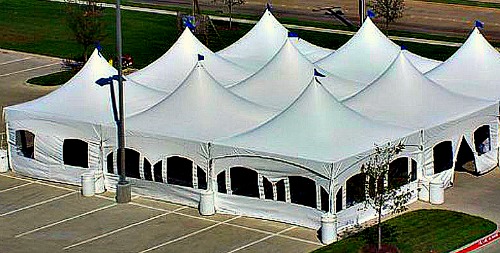 Marquee Tent in Use
