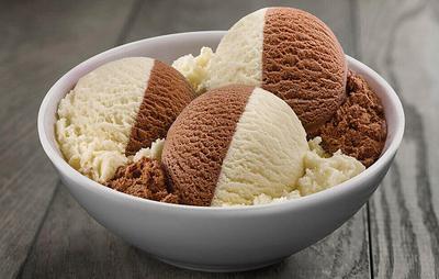 Chocolate and Vanilla Ice Cream