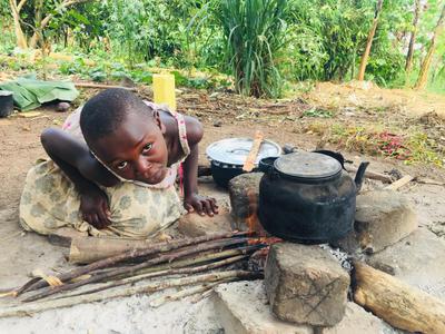 Jemima Namuli 7 years Cooking in Uganda 