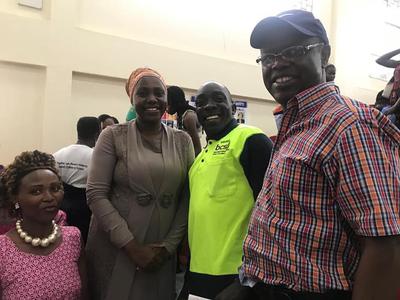 Jonathan Mugerwa with Professor Wasswa Balunywa Principal of Makerere University Business School