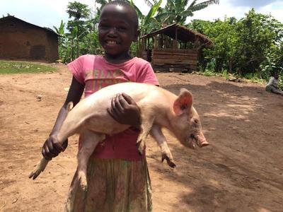 Namuli with Her Piglet 