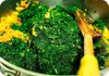 Cooked Pumpkin and Leaves in Pan , Uganda