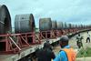 Steel Rolls on Railway in Uganda , East Africa