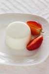 Vanilla Buttermilk Panna Cotta Topped with Berries 