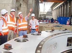 German Team Inspects Equipment at Bujagali Uganda 