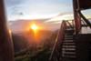 Sun Set at the Gorilla Lodge Uganda